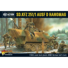 Warlord Bolt Action SD.KFZ 251/1 AUSF D Hanomag Half-track alem   o 1:56 WWII Military Gargaming Modelo de Modelo de Pl   stico Kit Small