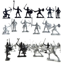 Odowalker 60 pe as Soldados antigos figuras de brinquedo Idade Idade M dia Infantaria Arqueiro Arqueiro Guerreiros Espada e Shield Swordman Solda