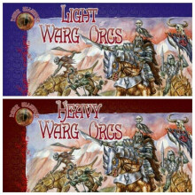 Bundt parti Alliance Light + Heavy Warg Orcs Fantasy 72009+72010 1/72 Skala