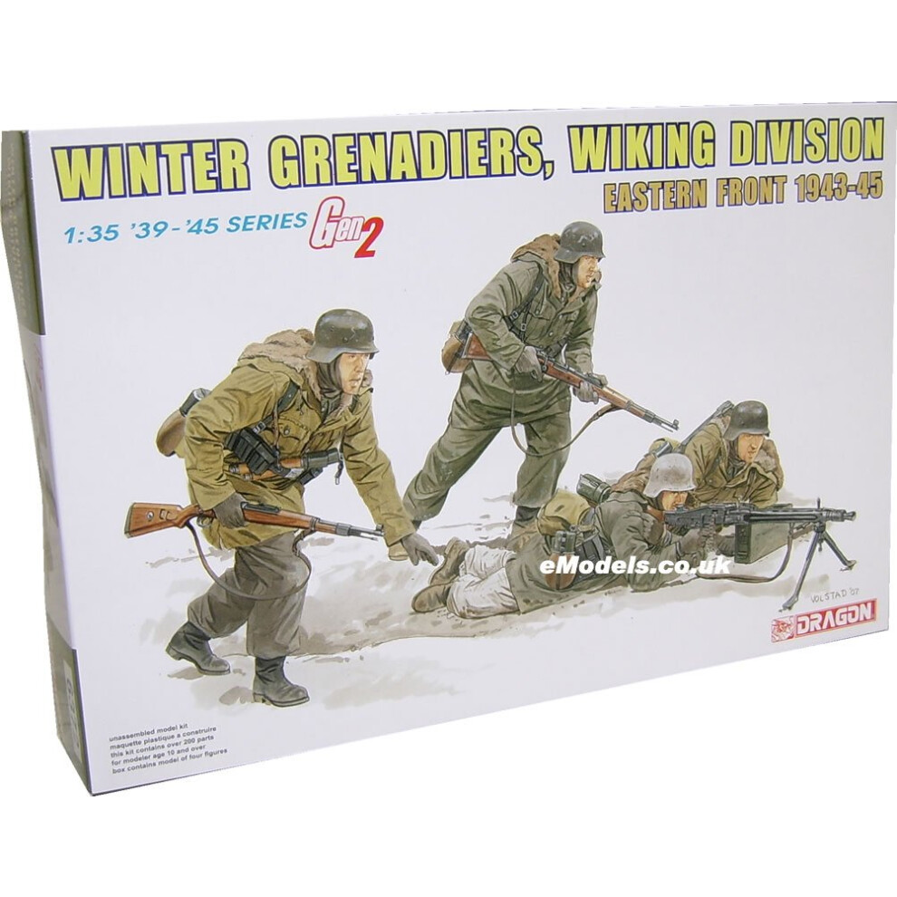 Dragon Models 1/35 German Winter Grenadiers  Wiking Division  Eastern