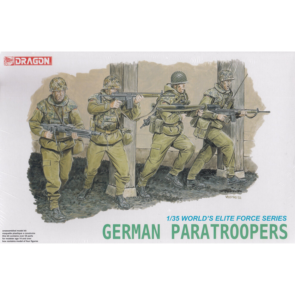 Dragon Dml3021 1:35 German Paratroopers Figure Set [Model Building Kit