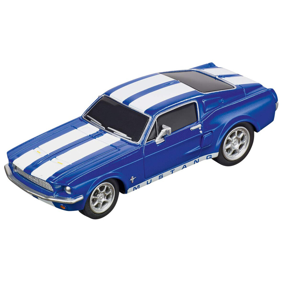 Carrera 64146 Ford Mustang '67 Racing Blue GO!!! Analog Slot Car Racin