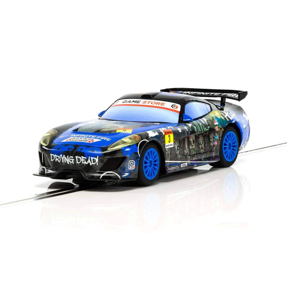 Scalextric Team GT Zombie 1:32 Slot Race Car C3959  Black & Blue