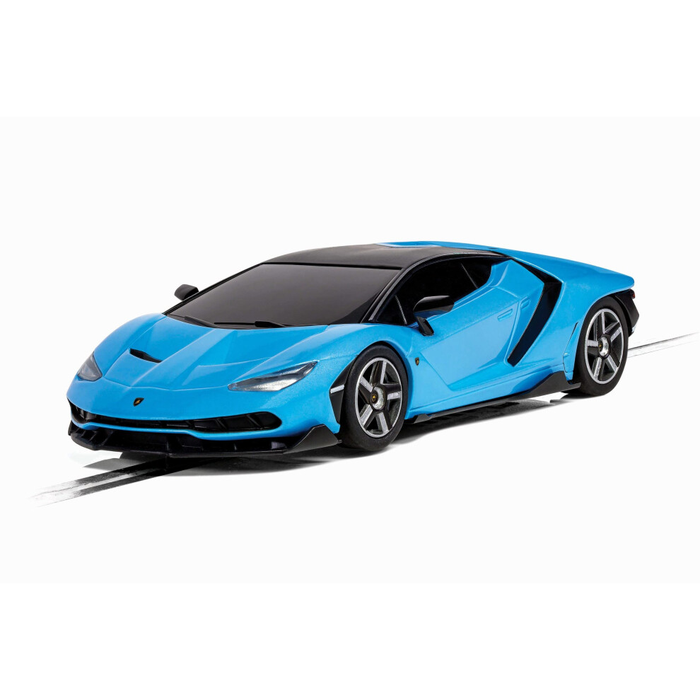 Scalextric Lamborghini Centenario Sky Blue 1:32 Slot Race Car C4312