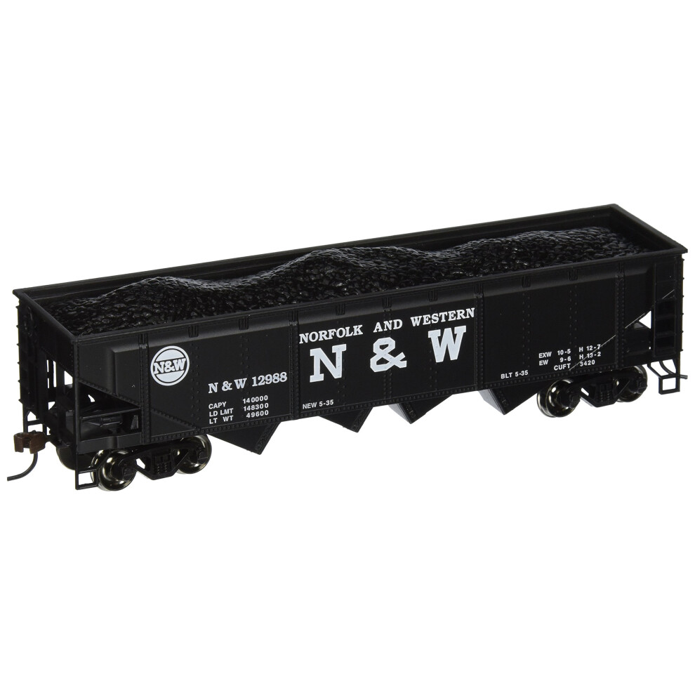 Bachmann Trains - 40' Quad Hopper Car - NORFOLK & WESTERN #12988 - HO