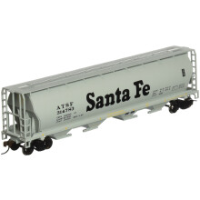 Bachmann Trains - Tramoggia cilindrica canadese per cereali a 4 vani - Santa Fe - Scala HO