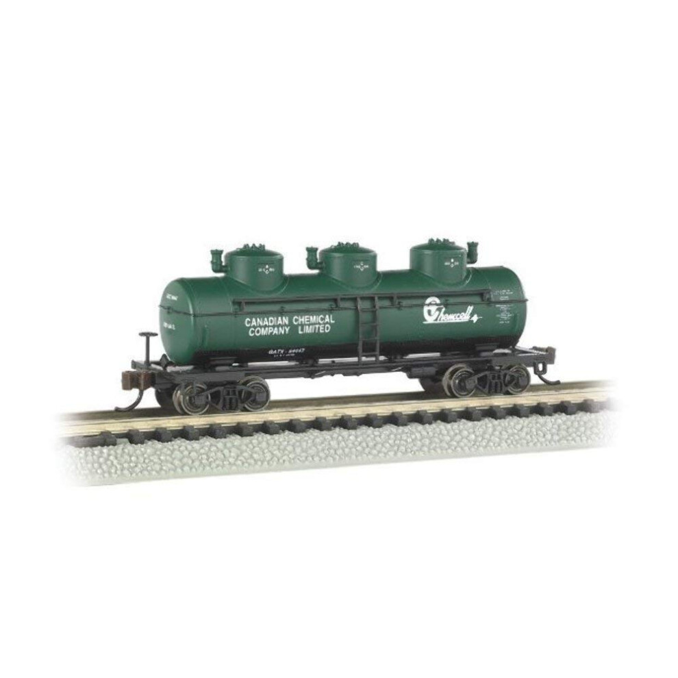 Bachmann Industries 3 Dome Tank Chemcell Car  N Scale