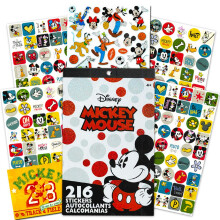 Juego de pegatinas de Mickey Mouse de Disney ~ Almohadilla de pegatinas de Mickey Mouse con ms de 200 pegatinas y hoja de pegatinas extra con Mi