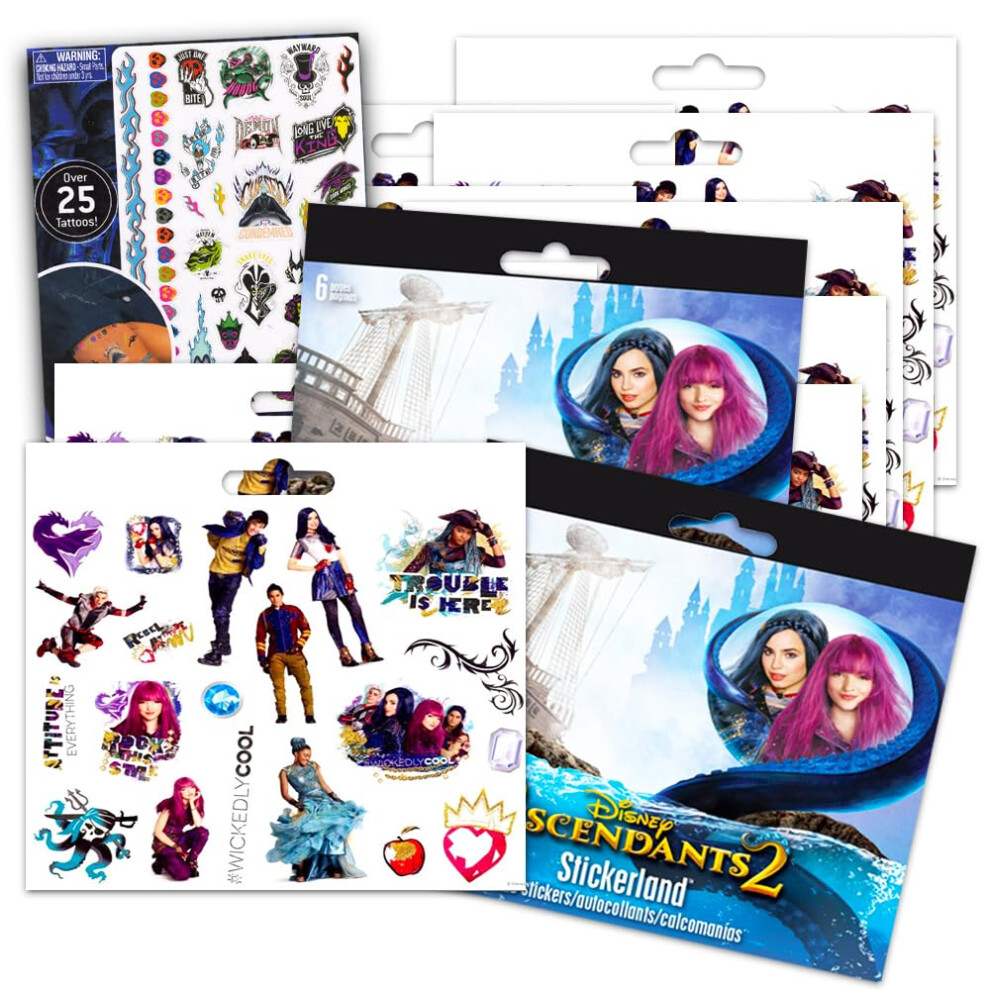 Disney Descendants Stickers Party Pack Bundle - Over 240 Descendants S