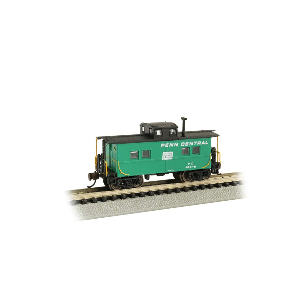 Bachmann Trains Northeast Steel Caboose -Penn Central - Jade Green wit