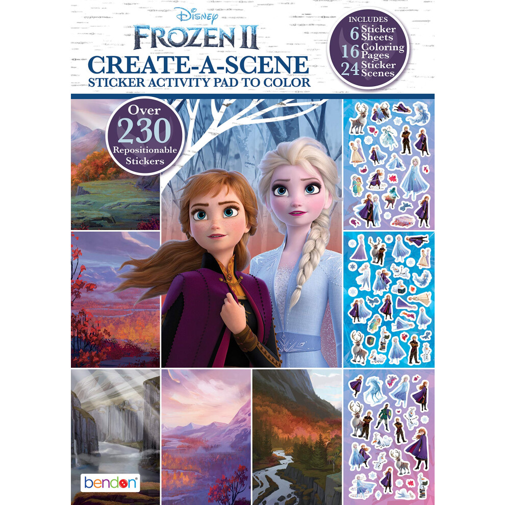 Disney Frozen 2 Create-a-Scene Sticker Pad and Sticker Scenes 46033  M