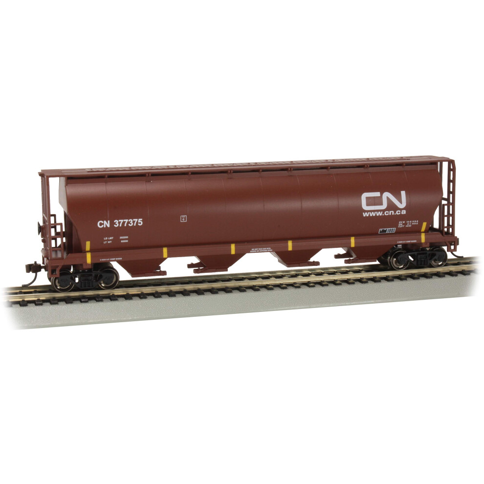 Bachmann Trains - Canadian 4 Bay Cylindrical Grain Hopper - Canadian N