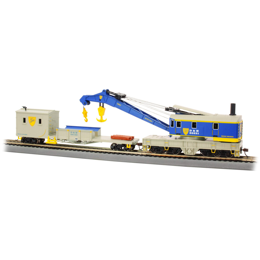 Bachmann Trains - 250-Ton Steam Crane & Boom Tender -Delaware & Hudson