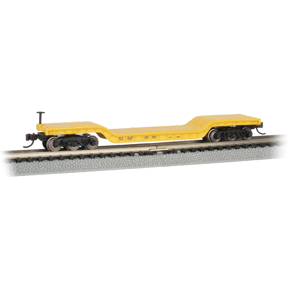 Bachmann Trains - 52 Center Depressed Flat CAR - Frisco #3900 with NO