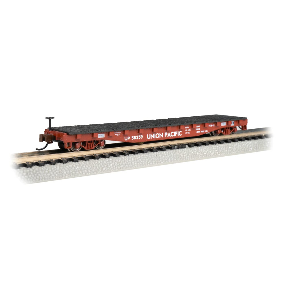 Bachmann Trains - 52' Flat CAR - Union Pacific #58259 - N Scale