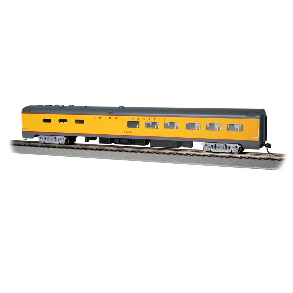 Bachmann Trains - 85' Smooth-Side Dining CAR with Lighted Interior - U