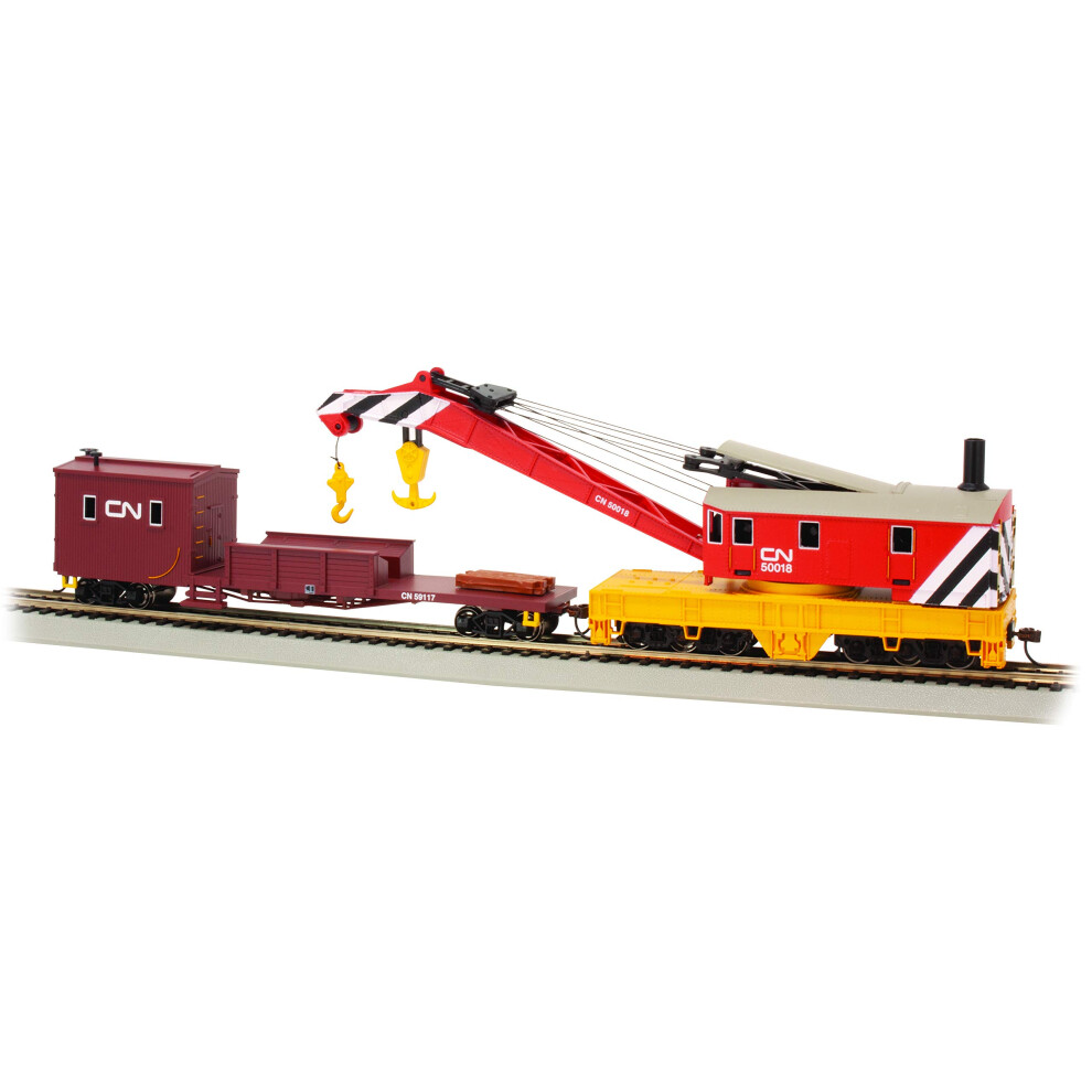 Bachmann Trains - 250-Ton Steam Crane & Boom Tender - Canadian Nationa