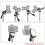 Andoer Andoer Camera Tripod Handle Ball Head 3-Way Fluid Head with Quick Rele 3