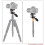 Andoer Andoer Camera Tripod Handle Ball Head 3-Way Fluid Head with Quick Rele 4