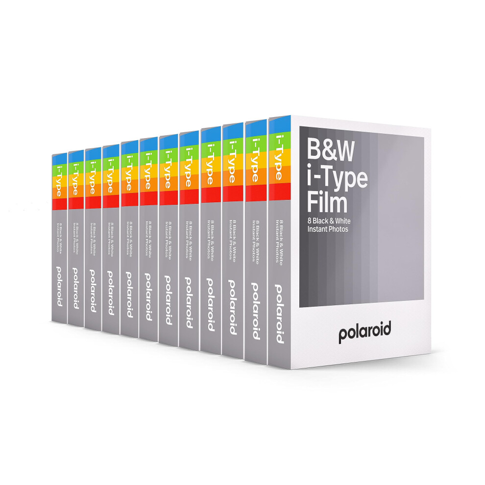 Polaroid B&W Film for I-Type 12 Pack  96 Photos (6090)