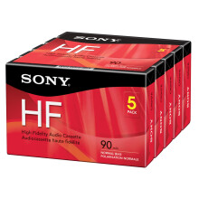Sony 5C90HFR 90-Minuten HF Kassettenrekorder 5er-Pack