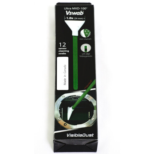 Almofada de limpeza VisibleDust UltraMXD-Vswab 1.0x (pacote com 12)