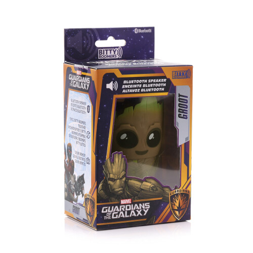 BITTYGROOT Bitty Boomers Groot Mini Bluetooth Speaker - Portable Clip-On, 4+ Hours, Twin Stereo Pairing, Selfie Remote 1