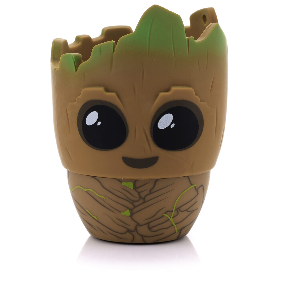 Bitty Boomers Bittygroot Groot Mini Bluetooth Speaker - Portable Clip-On, 4+ Hours, Twin Stereo Pairing, Selfie Remote