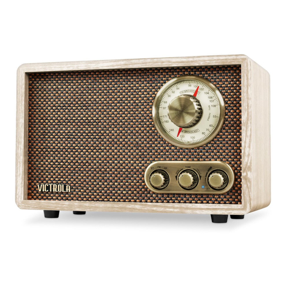 Victrola Retro Wood Bluetooth Radio with Built-in Speakers  Elegant &