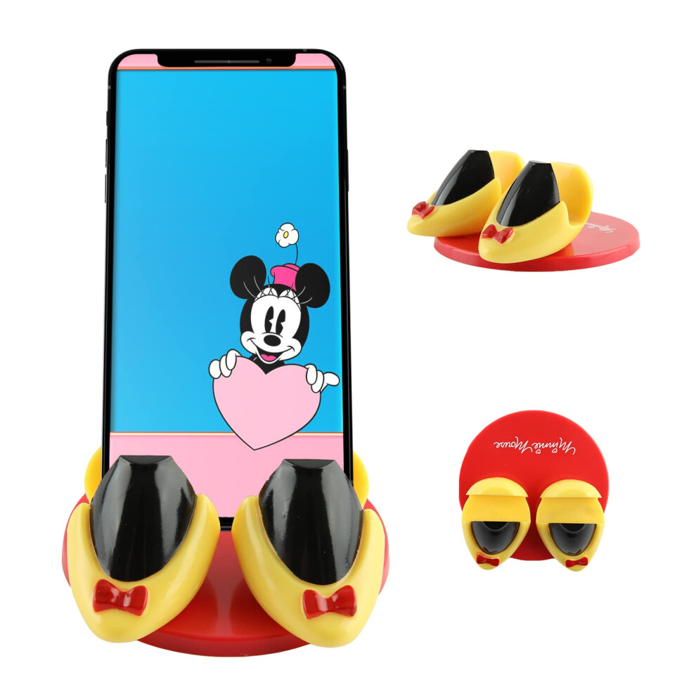 Disney Minnie Mouse Feet Cell Phone Holder with Bonus Decal Sticker- C