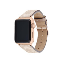 Coach Apple Watch Band, Geschikt voor Apple Watch 38mm, 40mm, 41mm, 42mm, 44mm en 45mm, Verwisselbare Band, Creëer Jouw Unieke Stijl