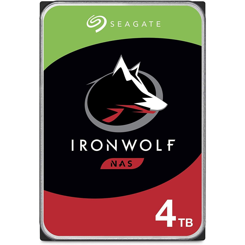 Seagate 4TB IronWolf NAS SATA Hard Drive 6Gb/s 256MB Cache 3.5-Inch In