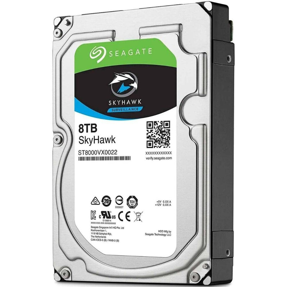 Seagate SkyHawk 8TB Surveillance Internal Hard Drive HDD - 3.5 Inch SA