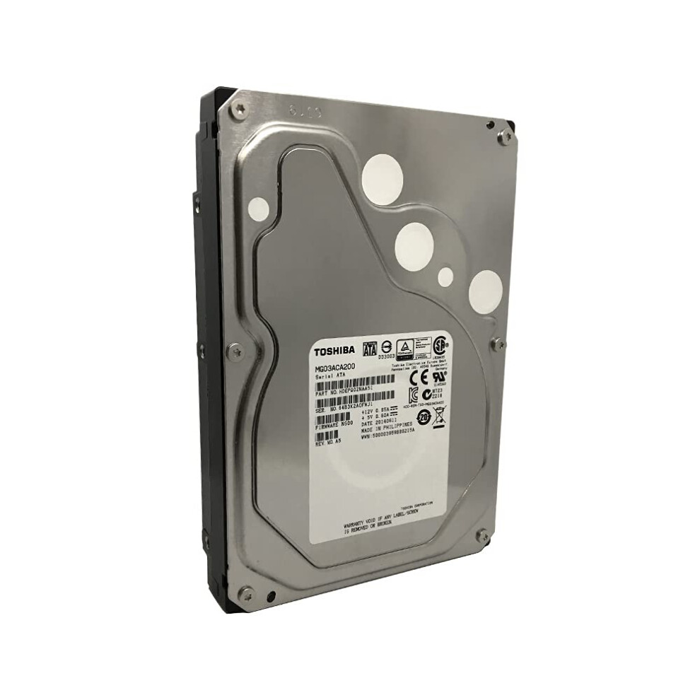 TOSHIBA MG03ACA200 2TB 7200 RPM 64MB Cache SATA 6.0Gb/s 3.5"" Enterpri