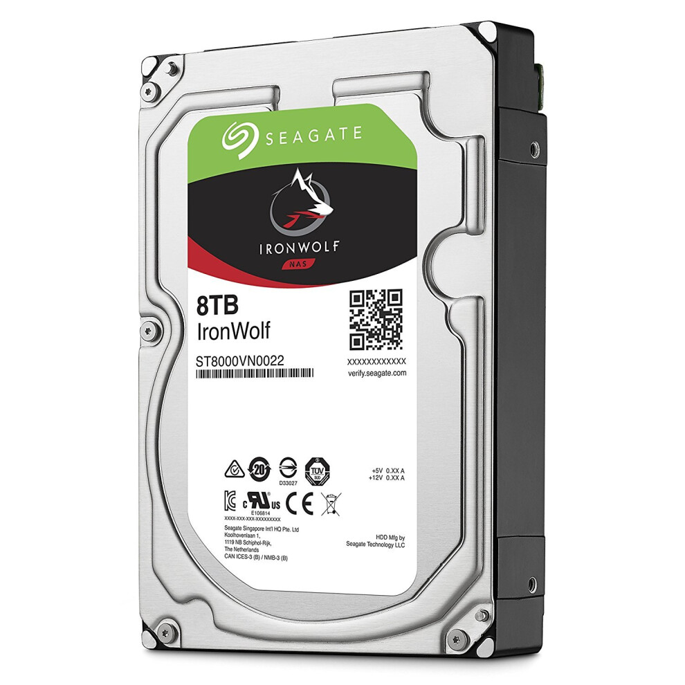 Seagate IronWolf 8Tb NAS Internal Hard Drive HDD - 3.5 Inch SATA 6GB/S