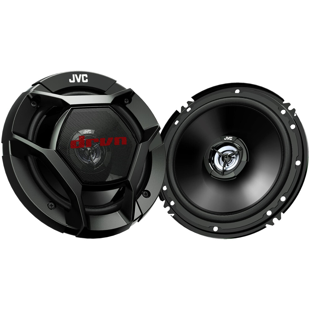 JVC CS-DR621 Car Speakers - 300 Watts of Peak Power  6.5 Inch  Full Ra