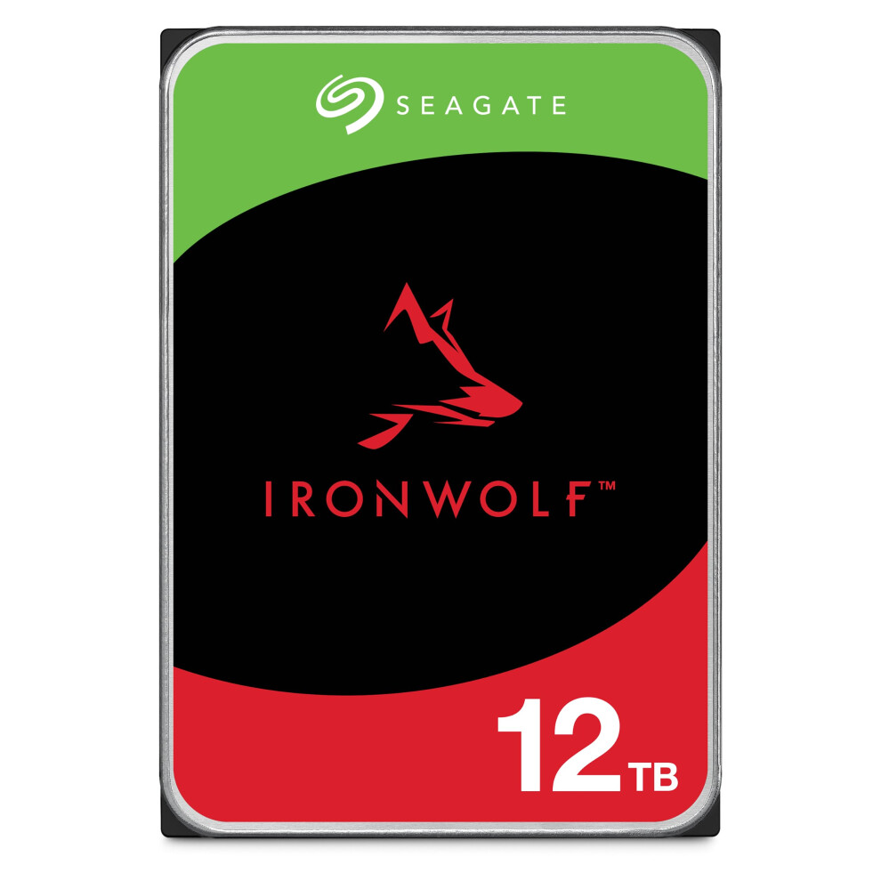 Seagate IronWolf 12TB NAS Internal Hard Drive HDD - CMR 3.5 Inch SATA