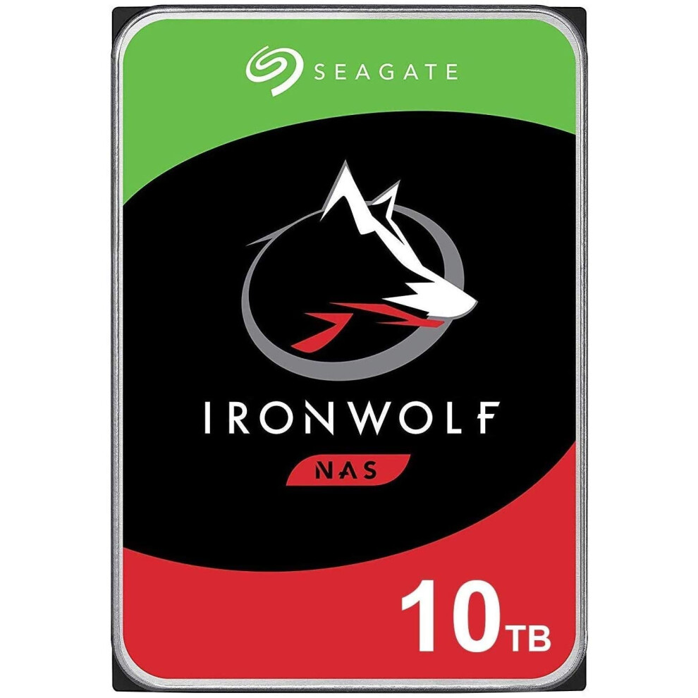 Seagate IronWolf 10TB NAS Internal Hard Drive HDD - CMR 3.5 Inch SATA