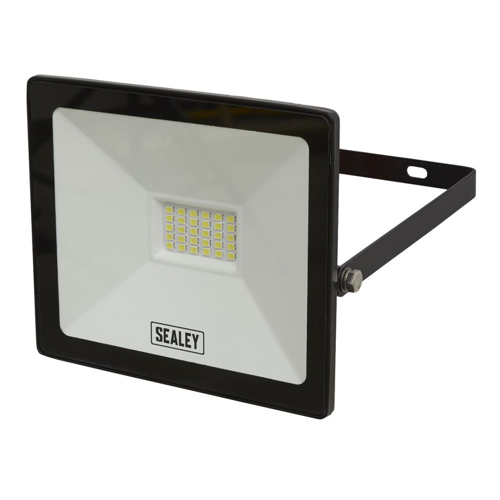 Sealey Extra-Slim Floodlight With Wall Bracket 20W Smd Led Led112
