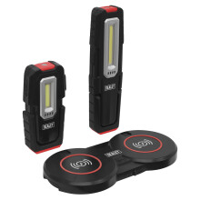 Sealey Inspection Light with Double Wireless Charging Base - 3W/5W COB LEDs, Magnetic & Dimmable (LEDWCBCOMBO4)
