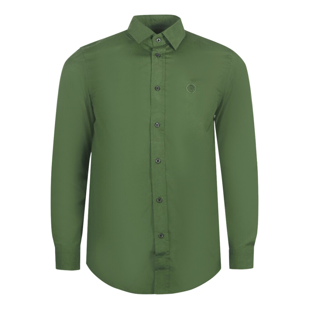 (M) Diesel Long Sleeve Olive Night Green Shirt