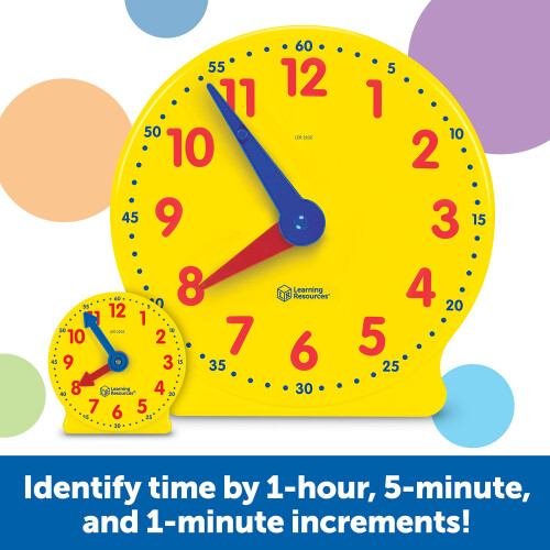 Learning Resources Learning Resources Classroom Clock Kit -25 Pieces  Ages 5+ Clock for K 2