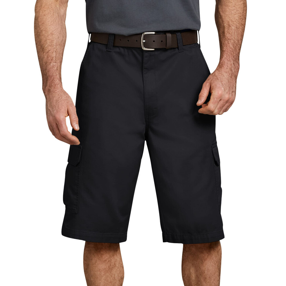 Dickies mens Dickies 13 Inch Loose Fit cargo shorts  Rinsed Black  44