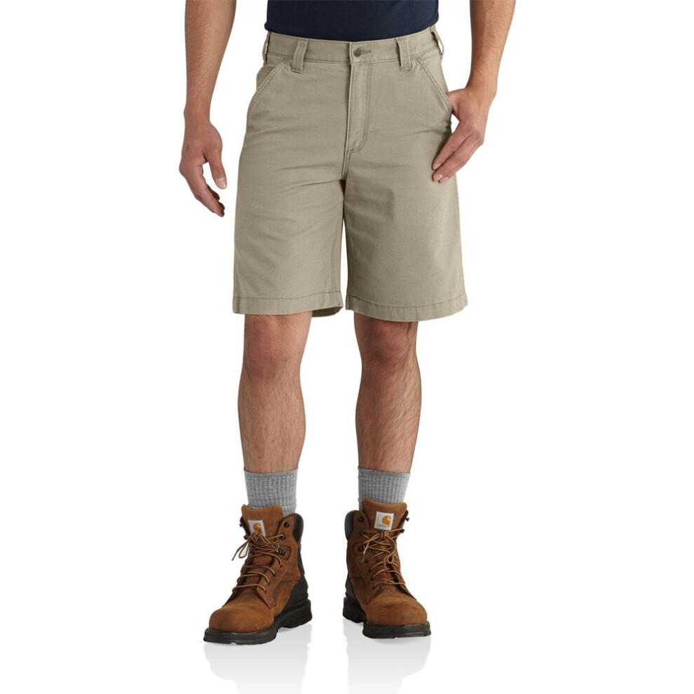 Carhartt mens 10"" Rugged Flex Rigby Shorts  Tan  36 Regular US