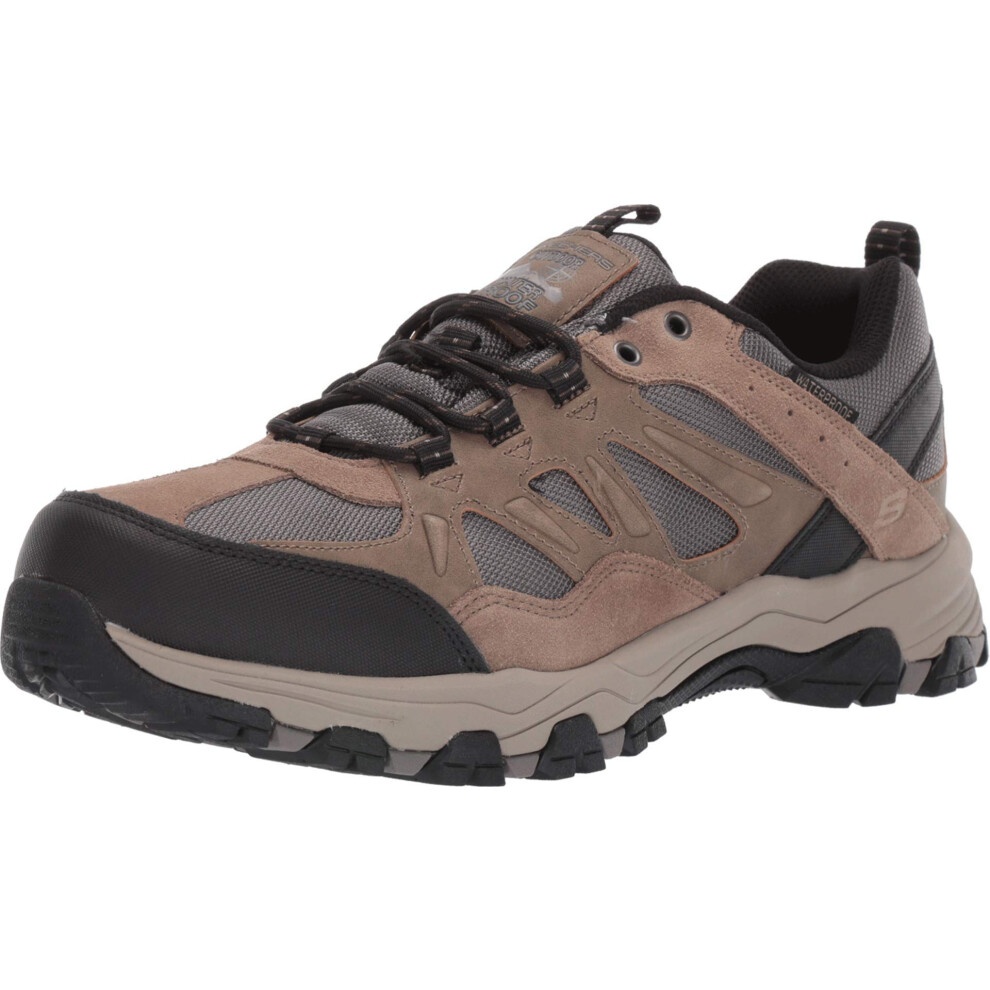 Skechers mens Selmen-enago Trail Oxford Hiking Shoe  Tan  9 X-Wide US