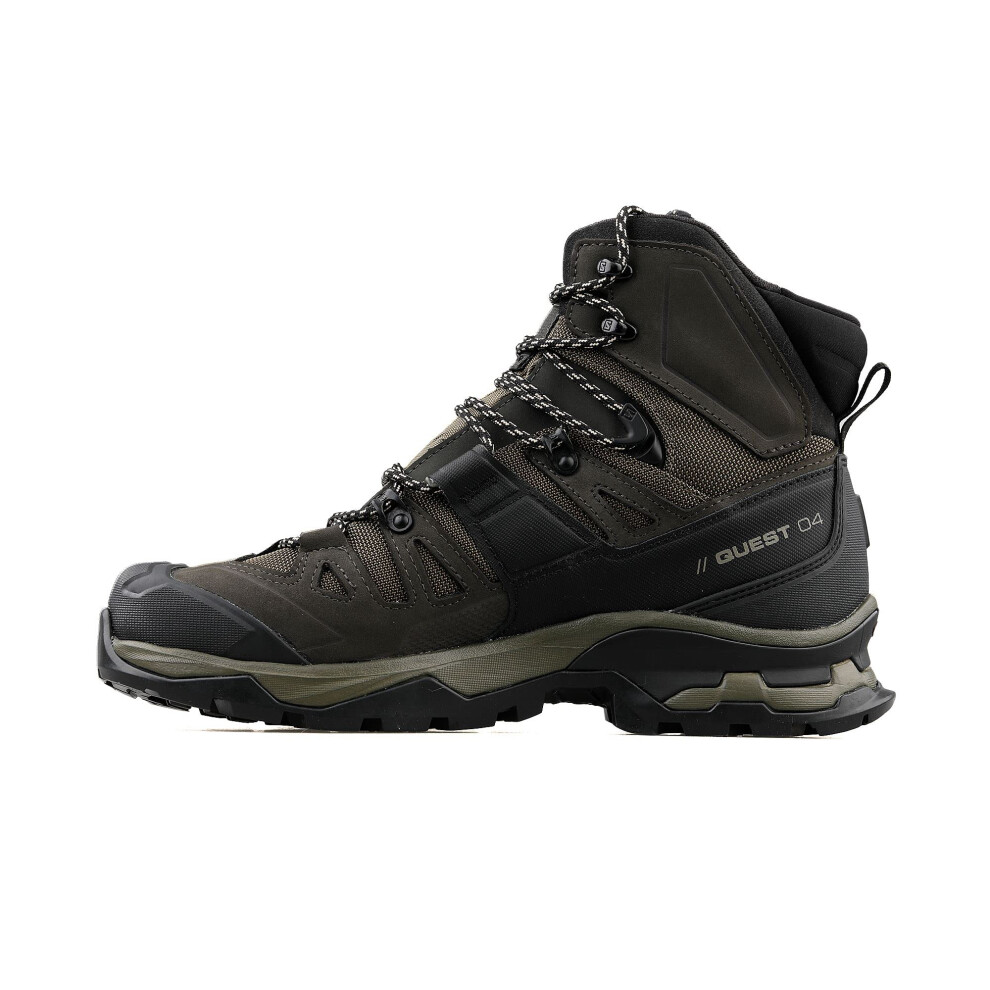 Salomon Quest 4 Gore-TEX Hiking Boots for Men  Olive Night/Peat/Safari