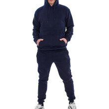 (Navy - Pullover, M) Mens Tracksuit Set Athletic Running Jogging Suit