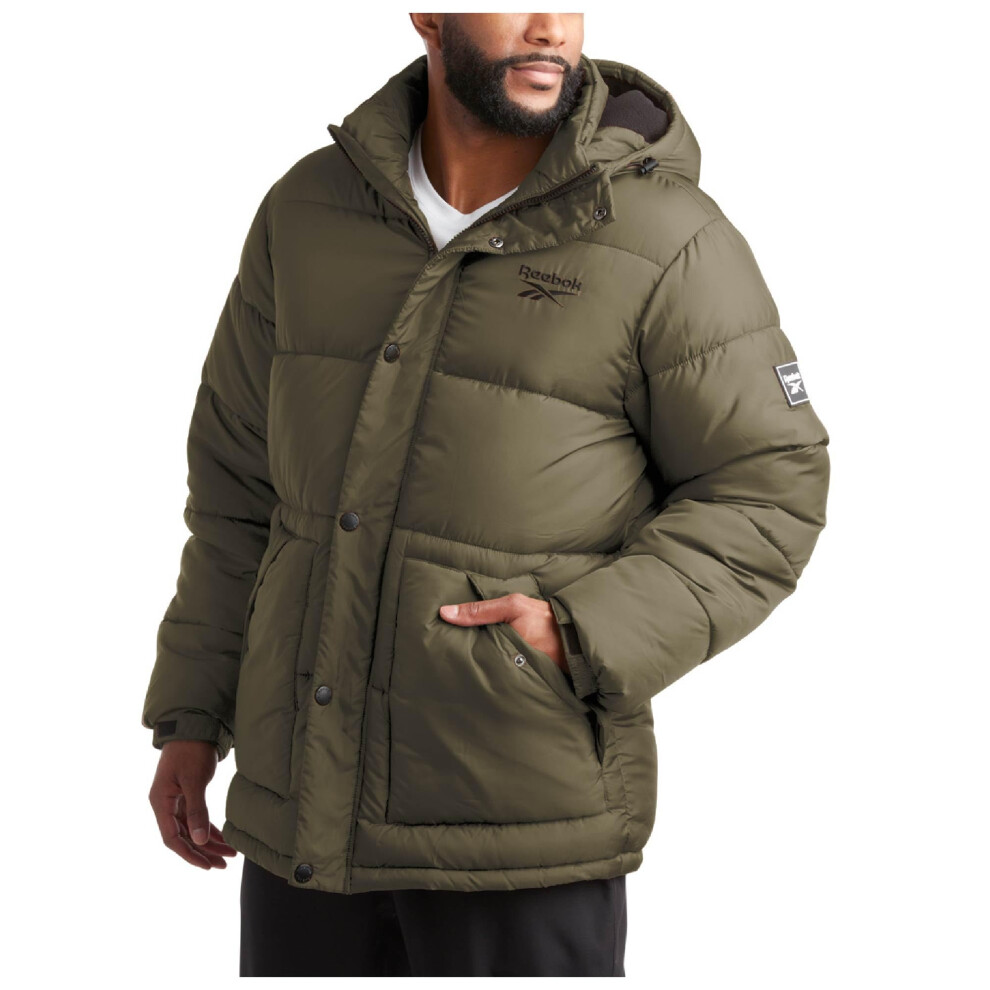 Reebok Men Winter Jacket - Puffer Parka Coat - Heavyweight Ski Jacket