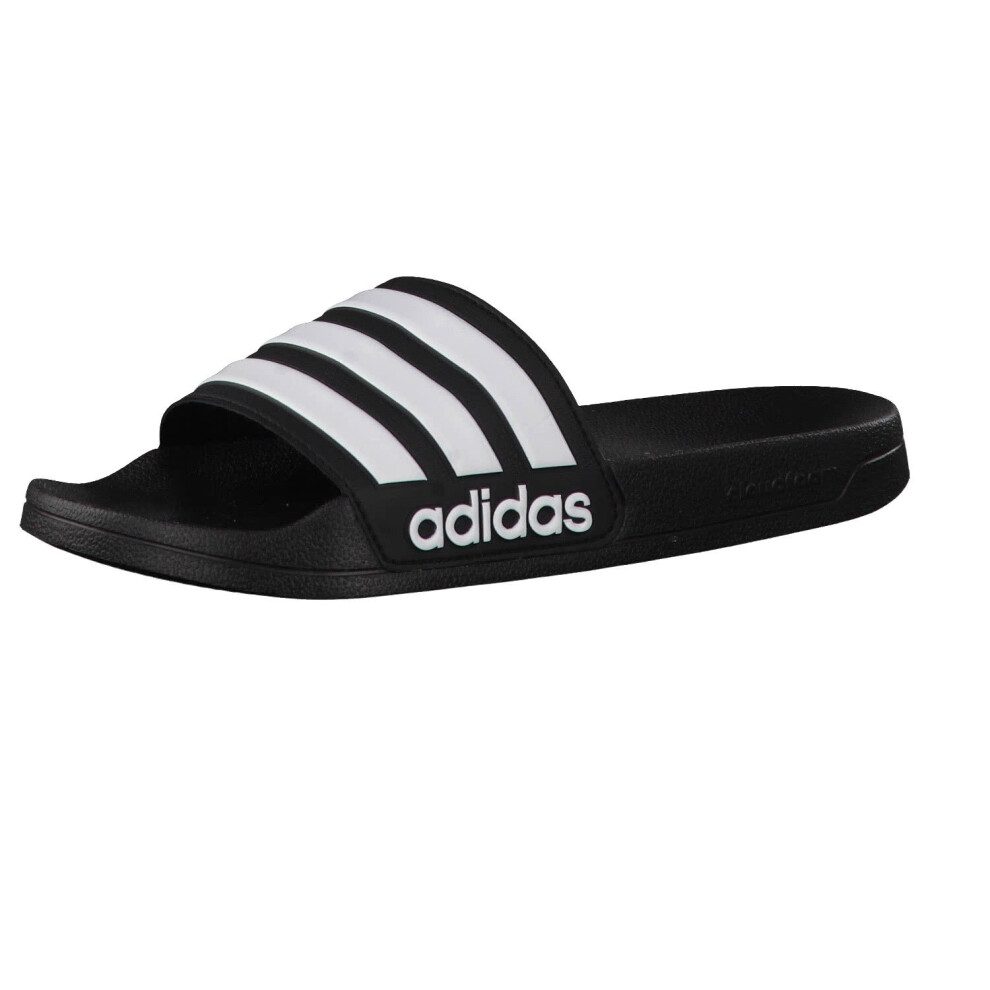 adidas Men's Adilette Shower Slides Black/White/White 5