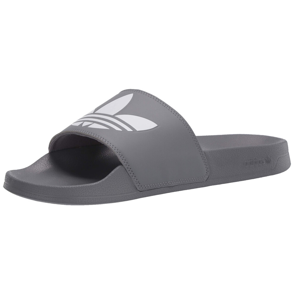 adidas Originals Men's Adilette Lite Slide  Grey/White/Grey  6